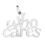Who Cares Pendant Necklace Charm Bracelet in Gold or Silver 10701