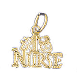 #1 Nurse Pendant Necklace Charm Bracelet in Gold or Silver MPN: DZ-10724 UPC: 673681051670