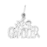 #1 $ Gambler Pendant Necklace Charm Bracelet in Gold or Silver 10799
