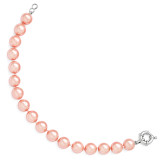10-11Mm Pink Shell Bead Bracelet Sterling Silver QMJB10P-7.5 UPC: 886774293202