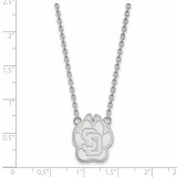 University of South Dakota Large Pendant with Necklace - Sterling Silver SS008USD-18