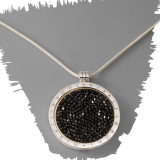 Nikki Lissoni 33mm Coin Inside 35mm Pendant On 45cm Length Chain with Deluxe Gift Box Bag & Pouch MPN: SN1203 UPC: SN1203_NIK