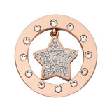 Nikki Lissoni Twinkle Star with Swarovski Crystals Rose Gold-plated  23.6mm Coin MPN: C1651RGS UPC: C1651RGS_NIK