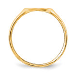 Ring Mounting Signet Mounting Round 14k Yellow Gold Raw Casting Ring YM1832-1
