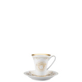 Versace Medusa Gala Gold Coffee Cup and Saucer 6 Inch 6 oz., MPN: 19325-403636-14740, UPC: 790955943216