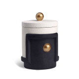 L'Objet Cubisme Black and White and Gold Three Wick Candle, MPN: C100.