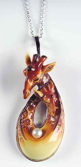 Franz Porcelain Giraffe Necklace, MPN: FJ00178, UPC: 810524011761