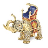 By Jere Majestic Elephant Trinket Box Enamel on Pewter, MPN:  BJ2031, UPC: 191101594700