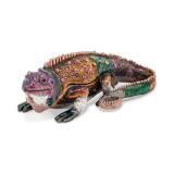 By Jere Colorful Lizard Trinket Box Enamel on Pewter, MPN:  BJ2048, UPC: 191101594878