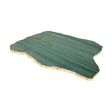 Anna by Rablabs Kiva Large Platter Emerald Quartz Gold, MPN: KI-008 UPC: 810345023776