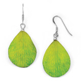 Lacquer Dipped Green Orchid Petal Earrings Silver-plated, MPN: BF2780, UPC: 812465020598