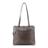 Brown Leather Double Strap Tote with Organizer MPN: GM17764