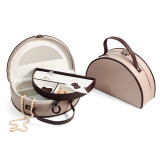 Taupe & Brown Leather Two Level Jewelry Box, MPN: GM8760, UPC: 797140506188