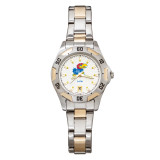 University of Kansas All-Pro Women's Two-Tone Watch, MPN: UKS154, UPC: 191101035487