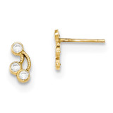 CZ Mini Fancy Post Earrings 10k Gold MPN: 10YC359 UPC: 191101462795