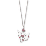 Playboy Pink Crystal Hearts and Bunny Necklace MPN: PBX122-18 UPC:
