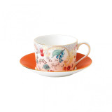 Wedgwood Wonderlust Teacup & saucer Set Rococo Flowers  MPN: 40032680, UPC: 701587388900