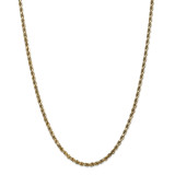 14k Yellow Gold 3.5mm Diamond-cut Rope with Lobster Clasp Chain 28 Inch, MPN: 025L-28