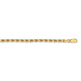 14k Yellow Gold 3.75mm Diamond Cut Rope Chain 18 Inch, MPN: 027L-18