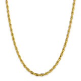 10k Yellow Gold 4.75mm Semi-Solid Rope Chain 18 Inch, MPN: 10BC169-18