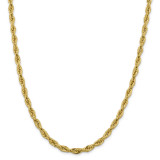 10k Yellow Gold 5.4mm Semi-Solid Rope Chain 16 Inch, MPN: 10BC170-16