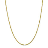 10k Yellow Gold 2.75mm Diamond-cut Rope Chain 28 Inch, MPN: 10K021-28