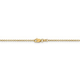 30 Inch 1.4mm Cable Chain 14k Yellow Gold PEN214-30