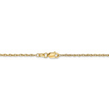 30 Inch 1.3mm Heavy-Baby Rope Chain 14k Yellow Gold PEN6-30