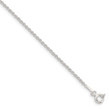 Sterling Silver 1.3mm Solid Rope Chain 10 Inch, MPN: QDR025-10