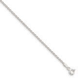 Sterling Silver 1.5mm Solid Rope Chain 16 Inch, MPN: QDR030-16