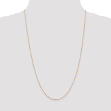 30 Inch .8mm Diamond-cut Cable Chain 14k Rose Gold RSC32-30