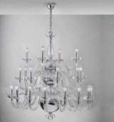 Vista Alegre Diamond Chandelier With 3 Levels And 28 Arms MPN: 48000369 EAN: 5601266740492