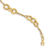 14k Gold Polished  Fancy Link Bracelet, MPN: SF2588-7, UPC: