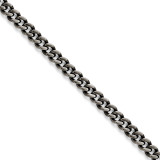 9.25mm Oxidized Curb Chain - Stainless Steel SRN1612 UPC: 886774435749