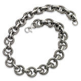 Chisel Fancy Link 22 Inch Necklace - Stainless Steel SRN348