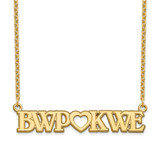 14k Gold Laser Polished Couple's Monogram And Heart Plate with Chain, MPN: XNA658Y, UPC: 886774580340