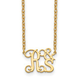 14k Gold Stacked Initial & Initial Necklace, MPN: XNA901Y, UPC: