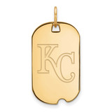 MLB Kansas City Royals Small Dog Tag Gold-plated Sterling Silver MPN: GP021ROY UPC: 883957895253