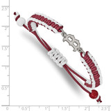 MLB Boston Red Sox Adjustable Cord Bracelet Stainless Steel ST514RSO