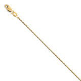 Box with Lobster Chain 30 Inch - 14k Gold 1592-30 UPC: 886774543499