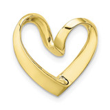 Heart Chain Slide 10k Gold Polished, MPN: 10K3977, UPC: 63721818668