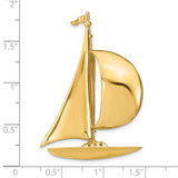 Sailboat Slide 14k Gold K8095