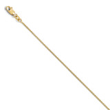1mm Wheat Chain 18 Inch - 10k Gold 8201-18 by Leslie's Jewelry