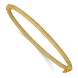 Leslie's 14k Gold Textured Hinged Bangle, MPN: LF1482, UPC: