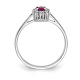 Ruby Ring 14k White Gold Diamond RM5757-RU-010-WA