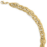 Fancy Link Bracelet 7.5 Inch - 14k Gold LF102-7.5 by Leslie's Jewelry