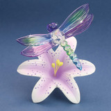 Dragonfly and Lavender Lily Glass Figurine, MPN: GM21707, UPC: 708873042379