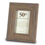 50th Anniversary 4 x 6 Inch Sentiment Picture Frame, MPN: GM22819, UPC: 603799330626