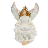 Jay Strongwater Peace On Earth Angel Glass Ornament, MPN: SDH2243-283, UPC: 848510024631 Jay Strongwater Peace On Earth Angel Glass Ornament, MPN: SDH2243-283, UPC: 848510024631
