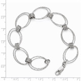 Fancy Link Bracelet 7.5 Inch - Sterling Silver HB-QLF378-7.5